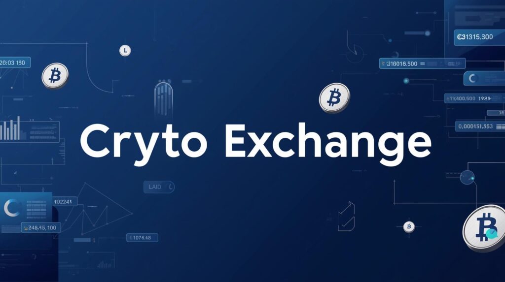 Ilustração editorial sobre exchanges cripto, taxas e liquidez.